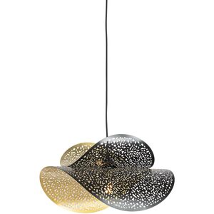 QAZQA Oriental Pendant Light Black with Gold 28 cm - Japke QAZQA Oriental Pendant Light Black with Gold 28 cm - Japke