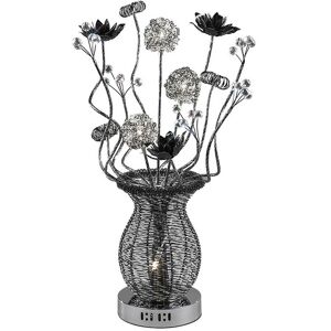 Inspired Lighting - Inspired Clearance - (dh) Calista Table Lamp 4 Light G4 Black/Crystal, not led/cfl Compatible Inspired Lighting - Inspired Clearance - (dh) Calista Table Lamp 4 Light G4 Black/Crystal, not led/cfl Compatible