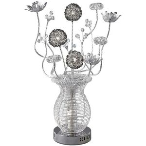 Inspired Lighting - Inspired Clearance - (dh) Calista Table Lamp 4 Light G4 Silver/Black/Crystal, not led/cfl Compatible Inspired Lighting - Inspired Clearance - (dh) Calista Table Lamp 4 Light G4 Silver/Black/Crystal, not led/cfl Compatible