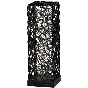 Inspired Lighting - Inspired Clearance - (dh) Essen Table Lamp 6 Light G4 Black/Silver, not led/cfl Compatible Inspired Lighting - Inspired Clearance - (dh) Essen Table Lamp 6 Light G4 Black/Silver, not led/cfl Compatible