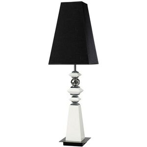 INSPIRED LIGHTING Inspired Clearance - (DH) Galata Table Lamp E27 Black Shade White/Crystal INSPIRED LIGHTING Inspired Clearance - (DH) Galata Table Lamp E27 Black Shade White/Crystal