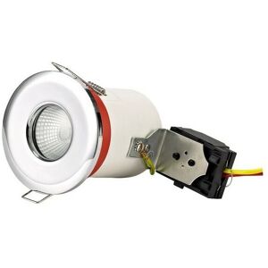 Inspired Lighting - Inspired Deco - Agni - Fixed Fire Rated Recessed Downlight, Polished Chrome, GU10, IP65 Inspired Lighting - Inspired Deco - Agni - Fixed Fire Rated Recessed Downlight, Polished Chrome, GU10, IP65