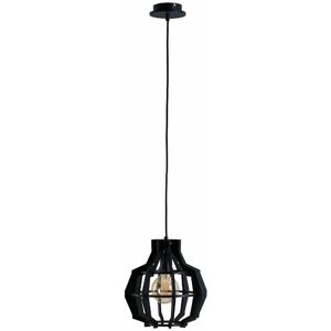 Keter Lighting - Keter Bento Wire Frame Pendant Ceiling Light Black, 28cm, 1x E27 Keter Lighting - Keter Bento Wire Frame Pendant Ceiling Light Black, 28cm, 1x E27