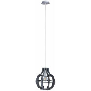 Keter Lighting - Keter Bento Wire Frame Pendant Ceiling Light Small Grey, 28cm, 1x E27 Keter Lighting - Keter Bento Wire Frame Pendant Ceiling Light Small Grey, 28cm, 1x E27
