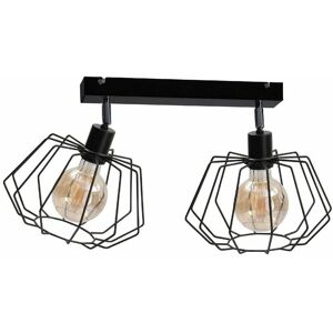 KETER LIGHTING Keter Luna Twin Ceiling Spotlight Black, 50cm, 2x E27 KETER LIGHTING Keter Luna Twin Ceiling Spotlight Black, 50cm, 2x E27