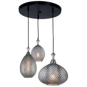 LARISSA LIGHTING Larissa Rhodes Ceiling Cluster Pendant Light 3x E27 Max 40W Black LARISSA LIGHTING Larissa Rhodes Ceiling Cluster Pendant Light 3x E27 Max 40W Black