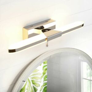 DEWDAT Led Bathroom Mirror Light 40CM,Led Mirror Light Wall Light Bathroom Mirror Light with Pull Switch 3000K 640lm 8W IP44 Acrylic Lights DEWDAT Led Bathroom Mirror Light 40CM,Led Mirror Light Wall Light Bathroom Mirror Light with Pull Switch 3000K 640lm 8W IP44 Acrylic Lights