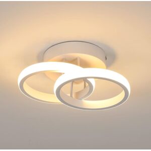 COMELY LED Ceiling Light with 2 Rings, Modern Style, Hallway Lighting for Entryway, Balcony, Corridor, Kitchen, Living Room, 22W - White - Warm White COMELY LED Ceiling Light with 2 Rings, Modern Style, Hallway Lighting for Entryway, Balcony, Corridor, Kitchen, Living Room, 22W - White - Warm White