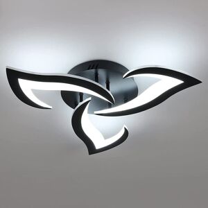 COMELY LED Ceiling Light, 36W 3060LM Modern Ceiling Light, Acrylic LED Ceiling Lamp 3 Lights For Living Room Bedroom Kitchen Dia 58cm (Black) Cool White COMELY LED Ceiling Light, 36W 3060LM Modern Ceiling Light, Acrylic LED Ceiling Lamp 3 Lights For Living Room Bedroom Kitchen Dia 58cm (Black) Cool White