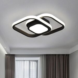 Ikodm - led Ceiling Light 4000K Neutral White 24W Square Ceiling Light Black 2000LM Modern Design Hallway Lamp Kitchen Lamp for Studio Balcony Ikodm - led Ceiling Light 4000K Neutral White 24W Square Ceiling Light Black 2000LM Modern Design Hallway Lamp Kitchen Lamp for Studio Balcony