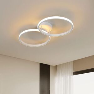 Comely - Modern led Ceiling Light in Aluminum, Circular Design, for Bedroom, Living Room, Office - White - 36W - Warm Light 3000K Comely - Modern led Ceiling Light in Aluminum, Circular Design, for Bedroom, Living Room, Office - White - 36W - Warm Light 3000K