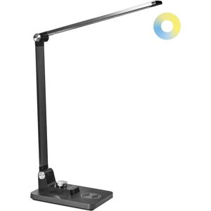 BELIANI LED Desk Lamp ENIF with Wireless Charger Black BELIANI LED Desk Lamp ENIF with Wireless Charger Black