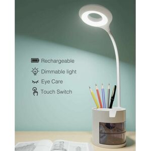 Dewdat - led Desk Lamp, Hepside Kids Desk Lamp Dimmable 3 Brightness Levels Eye Protection Gooseneck Touch Control Desk Lamp Wireless usb Charging, Dewdat - led Desk Lamp, Hepside Kids Desk Lamp Dimmable 3 Brightness Levels Eye Protection Gooseneck Touch Control Desk Lamp Wireless usb Charging,
