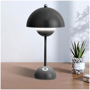 Extrastar - led Desk Lamp Rechargeable, Flower Shape, 3 Color Change Dimmable, Black Extrastar - led Desk Lamp Rechargeable, Flower Shape, 3 Color Change Dimmable, Black