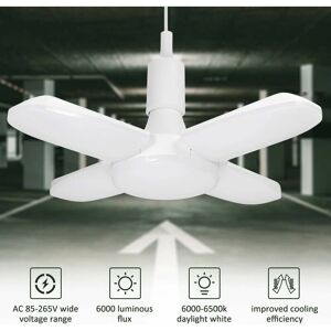 Hoopzi - led garage lighting - 60W indoor deformable workshop lamp for garage lamp, deformable with 4 adjustable panels Hoopzi - led garage lighting - 60W indoor deformable workshop lamp for garage lamp, deformable with 4 adjustable panels