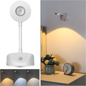Linghhang - led Indoor Wall Light, Rechargeable, Dimmable, 360° Rotation, Suitable for Walls, Stairs, Hallways, Bedrooms, White Linghhang - led Indoor Wall Light, Rechargeable, Dimmable, 360° Rotation, Suitable for Walls, Stairs, Hallways, Bedrooms, White