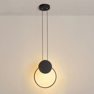 WOTTES Led Industrial Pendant Light Fixture Ring Ceiling Light Adjustable Hanging Lamp Indoor Chandelier Warm White Light WOTTES Led Industrial Pendant Light Fixture Ring Ceiling Light Adjustable Hanging Lamp Indoor Chandelier Warm White Light