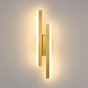 Goeco - Modern led Wall Sconce, 16W Gold 3 Color Temperature Elegant led Wall Sconce, 3000K/4500K/6500K Wall Lamp for Bedroom, Living Room, Dining Goeco - Modern led Wall Sconce, 16W Gold 3 Color Temperature Elegant led Wall Sconce, 3000K/4500K/6500K Wall Lamp for Bedroom, Living Room, Dining