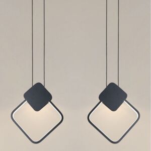 Wottes - led Modern Industrial Pendant Ceiling Light 2Pcs Metal Hanging Lamp Black Indoor Chandelier Neutral Light 2Pcs Wottes - led Modern Industrial Pendant Ceiling Light 2Pcs Metal Hanging Lamp Black Indoor Chandelier Neutral Light 2Pcs