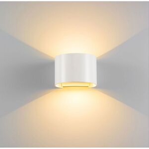 NORCKS Led Modern Wall Lights 12W Warm White Round Creative Wall Light Simple Wall Sconce For Corridor Bedroom White NORCKS Led Modern Wall Lights 12W Warm White Round Creative Wall Light Simple Wall Sconce For Corridor Bedroom White