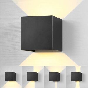 STOEX Led Modern Wall Lights Creative Cube Wall Light Simple Wall Sconce Warm White For Corridor Loft Black 7W STOEX Led Modern Wall Lights Creative Cube Wall Light Simple Wall Sconce Warm White For Corridor Loft Black 7W