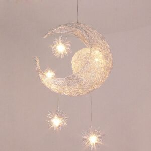 AXHUP Moon and Stars Ceiling Light - Handmade Woven Design - Kids Room Decor AXHUP Moon and Stars Ceiling Light - Handmade Woven Design - Kids Room Decor
