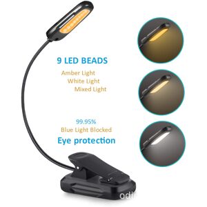 LINGHHANG LED Reading Light USB Rechargeable Clip Lamp 9 Brightness Modes and 3 Color Temperature, 360°Flexible Neck Clamp Lamp for Bed, Book, Night Light and LINGHHANG LED Reading Light USB Rechargeable Clip Lamp 9 Brightness Modes and 3 Color Temperature, 360°Flexible Neck Clamp Lamp for Bed, Book, Night Light and