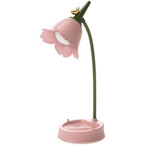 YMYNY LED Table Lamp Touch Flower Shape Bedside Night Light USB Port Dimmable Pink MUMU YMYNY LED Table Lamp Touch Flower Shape Bedside Night Light USB Port Dimmable Pink MUMU
