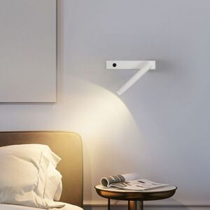 WOTTES Led Wall Light Adjustable Spotlight Indoor Wall Lamp White Wall Mounted Light Warm Light WOTTES Led Wall Light Adjustable Spotlight Indoor Wall Lamp White Wall Mounted Light Warm Light