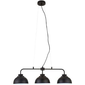 Litecraft - Brooklyn Ceiling Pendant Industrial Style 3 Light - Matte Black Litecraft - Brooklyn Ceiling Pendant Industrial Style 3 Light - Matte Black