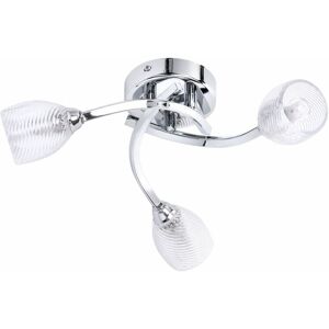 Litecraft - Catri Ceiling Light Flush Bathroom IP44 Rated 3 Arm - Polished Chrome Litecraft - Catri Ceiling Light Flush Bathroom IP44 Rated 3 Arm - Polished Chrome