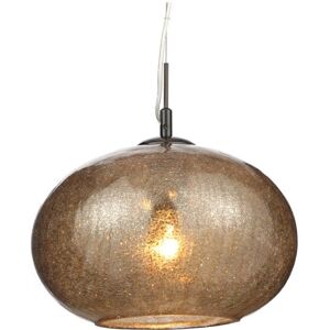 Litecraft - Ceiling Pendant 1 Light With Smoke Tint Glass Shade - Black Chrome Litecraft - Ceiling Pendant 1 Light With Smoke Tint Glass Shade - Black Chrome