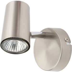 Litecraft Chobham Spotlight Adjustable Wall Ceiling Fitting - Satin Nickel Litecraft Chobham Spotlight Adjustable Wall Ceiling Fitting - Satin Nickel