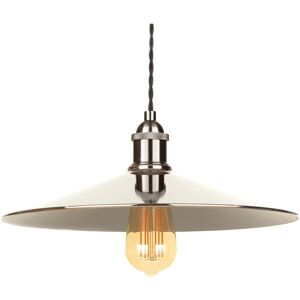 Litecraft - Ciana Light Shade Wide Fisherman Easy Fit Lampshade - Polished Nickel Litecraft - Ciana Light Shade Wide Fisherman Easy Fit Lampshade - Polished Nickel