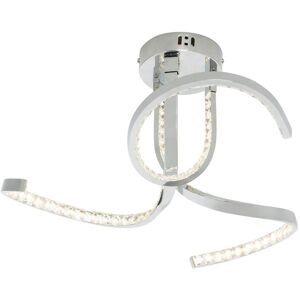 Litecraft - Georgia Ceiling Light Flush 15W Integrated led 3 Arm - Polished Chrome Litecraft - Georgia Ceiling Light Flush 15W Integrated led 3 Arm - Polished Chrome