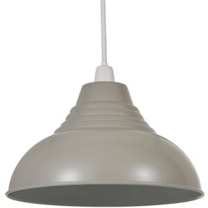 Litecraft - Glow Light Shade 30.5 cm Easy Fit Metal Dome Lampshade - Grey Litecraft - Glow Light Shade 30.5 cm Easy Fit Metal Dome Lampshade - Grey