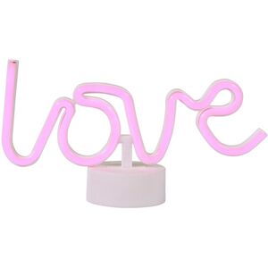 Litecraft - Glow Love Neon Table Lamp Children's Lighting - Pink Litecraft - Glow Love Neon Table Lamp Children's Lighting - Pink