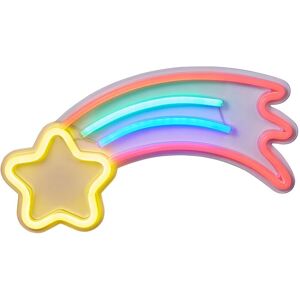 BHS Lighting Glow Shooting Star Neon Wall Light - Multi Coloured BHS Lighting Glow Shooting Star Neon Wall Light - Multi Coloured