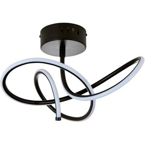 Litecraft Glow Whirly Ceiling Light LED Semi Flush Mount - Matte Black Litecraft Glow Whirly Ceiling Light LED Semi Flush Mount - Matte Black