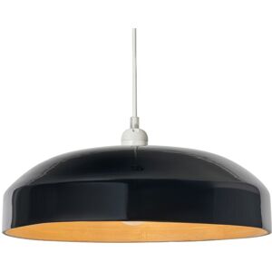 Litecraft Kane Light Shade 36.5cm Bamboo Diner Easyfit Ceiling Lampshade - Black Litecraft Kane Light Shade 36.5cm Bamboo Diner Easyfit Ceiling Lampshade - Black