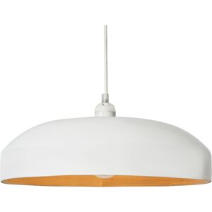 Litecraft - Kane Light Shade 36.5cm Bamboo Diner Easyfit Ceiling Lampshade - White Litecraft - Kane Light Shade 36.5cm Bamboo Diner Easyfit Ceiling Lampshade - White