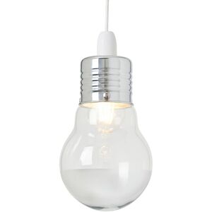 Litecraft - Light Shade Quirky Bulb Easy Fit Ceiling Lampshade - Chrome Clearance Litecraft - Light Shade Quirky Bulb Easy Fit Ceiling Lampshade - Chrome Clearance