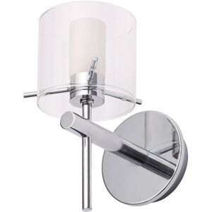 Litecraft - Lincoln Wall Light Bathroom 1 Arm With Clear Shade - Polished Chrome Litecraft - Lincoln Wall Light Bathroom 1 Arm With Clear Shade - Polished Chrome