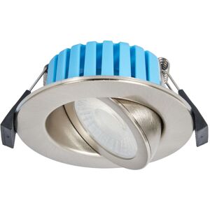 Litecraft Lydia Recessed Downlight 7 Watt LED Bathroom Tiltable Spotlight - Satin Nickel Litecraft Lydia Recessed Downlight 7 Watt LED Bathroom Tiltable Spotlight - Satin Nickel