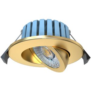 Litecraft - Lydia Recessed Downlight 7 Watt led Bathroom Tiltable Spotlight - Brass Litecraft - Lydia Recessed Downlight 7 Watt led Bathroom Tiltable Spotlight - Brass