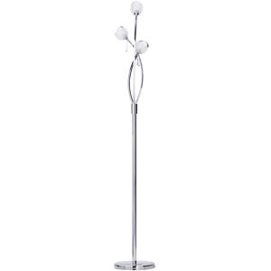 Litecraft Marta Floor Lamp 3 Arm With Frosted Glass Shades - Polished Chrome Litecraft Marta Floor Lamp 3 Arm With Frosted Glass Shades - Polished Chrome