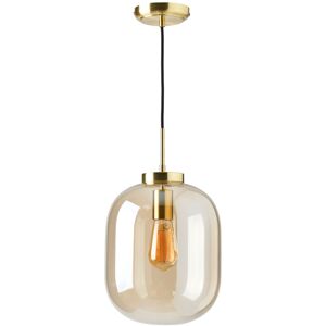 Litecraft Nala Ceiling Pendant 1 Light with Champagne Tinted Shade - Satin Brass Litecraft Nala Ceiling Pendant 1 Light with Champagne Tinted Shade - Satin Brass