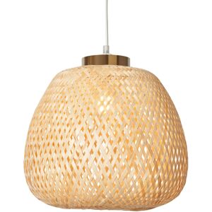 Litecraft - Naya Light Shade 33cm Woven Bamboo Easyfit Ceiling Lampshade - Natural Litecraft - Naya Light Shade 33cm Woven Bamboo Easyfit Ceiling Lampshade - Natural