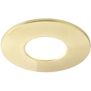 Litecraft Recessed Downlight Fire Rated LED Fixed Ceiling Spotlight - Satin Brass Litecraft Recessed Downlight Fire Rated LED Fixed Ceiling Spotlight - Satin Brass