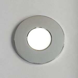 Litecraft - Recessed Downlight Fire Rated Fixed Spotlight in Chrome - 2 Pack Litecraft - Recessed Downlight Fire Rated Fixed Spotlight in Chrome - 2 Pack